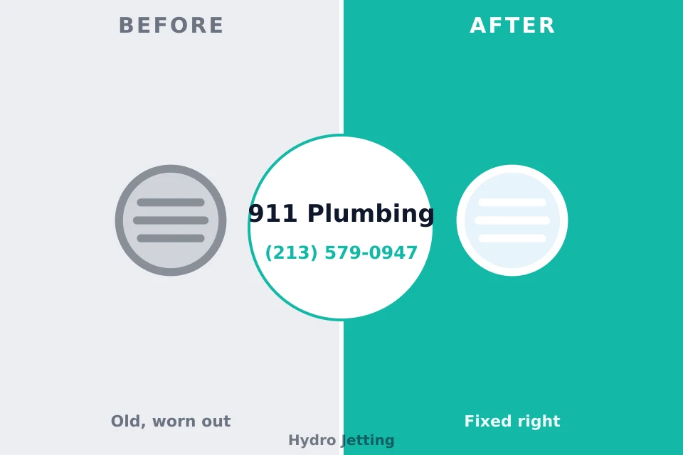 Before and after: plumbing repair Camp Croft, SC